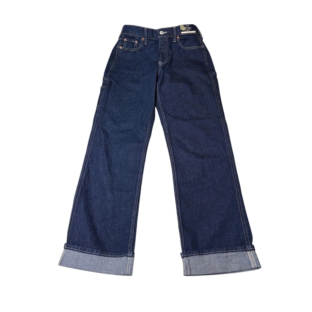 NWT Abercrombie & Fitch Curve Love The‎ Baggy Low Rise Jeans Womens 29X30 Indigo